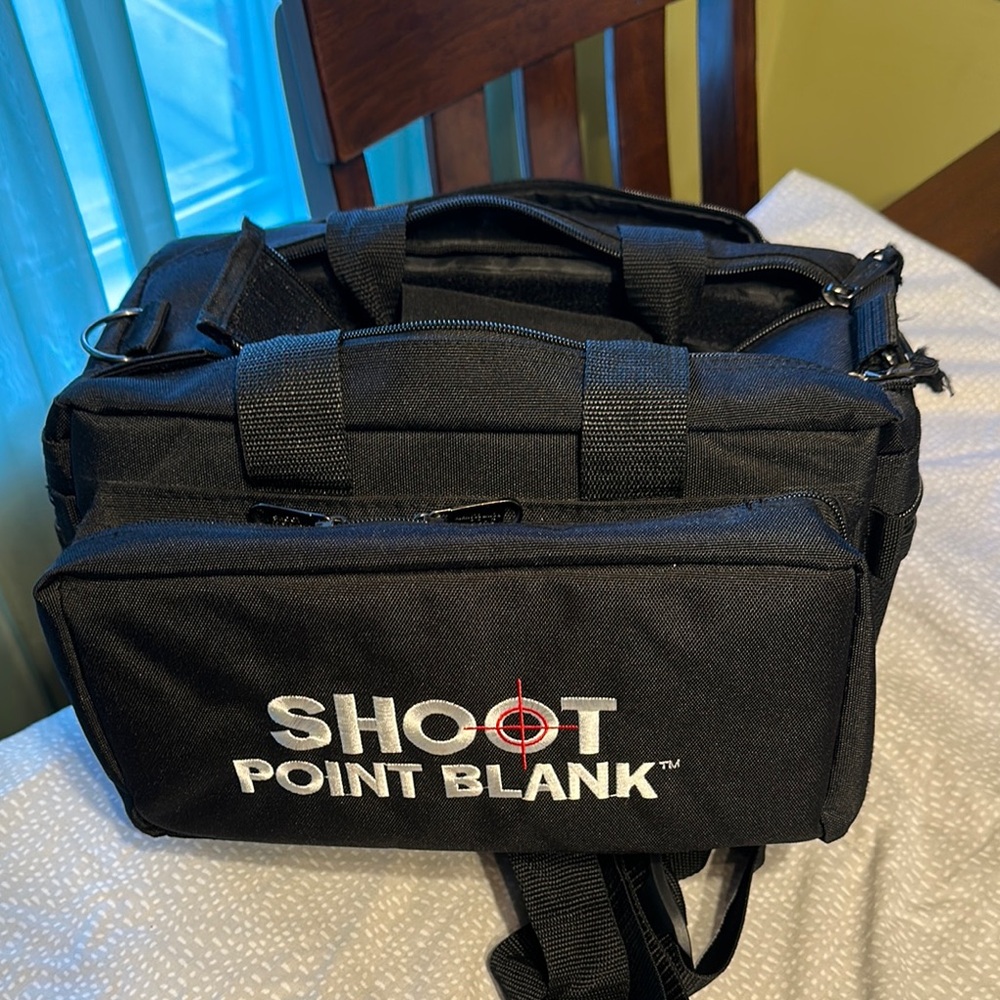 Black Duffel Bag with Rigid Structure and Durable Fabric